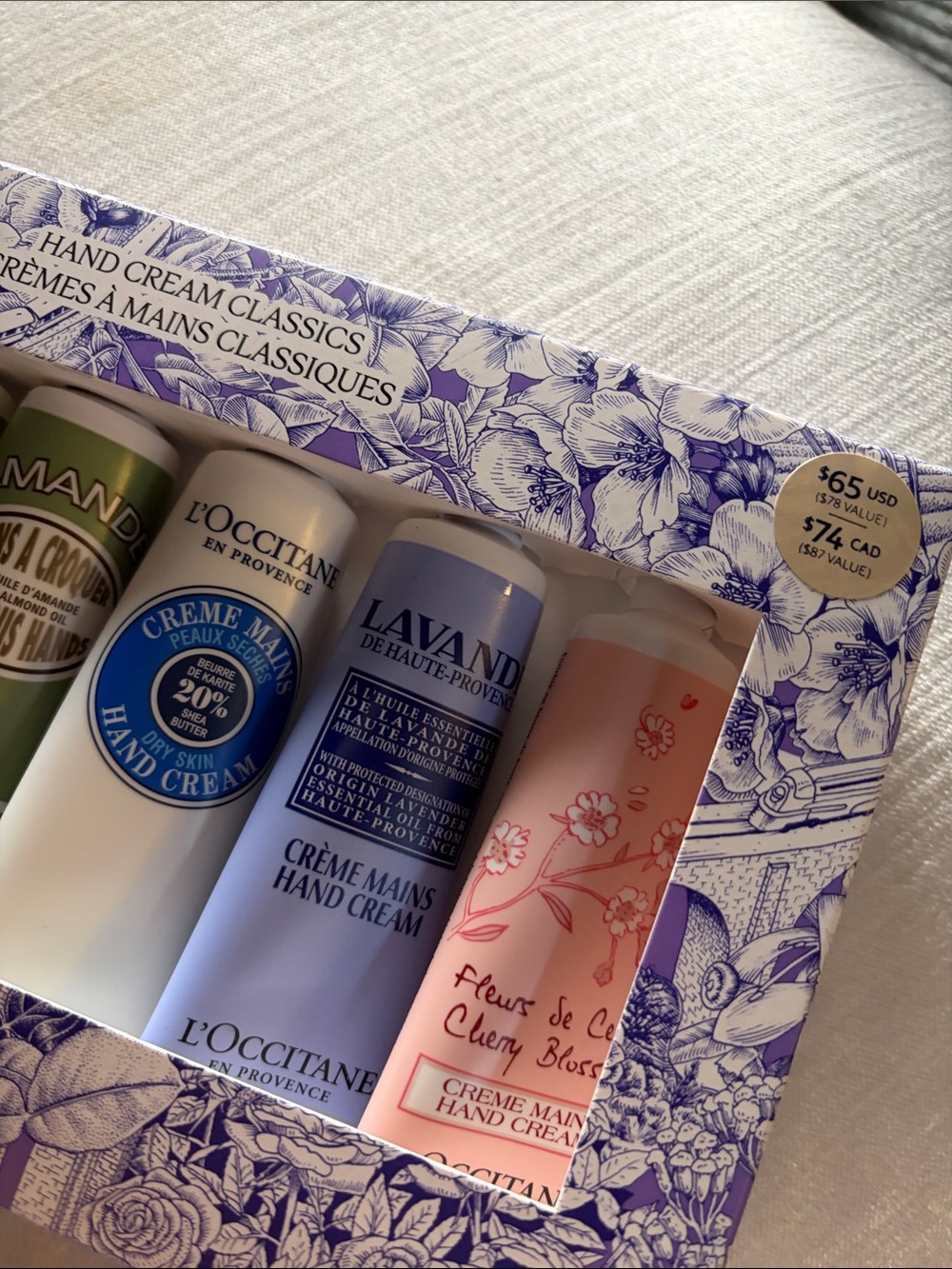 L'OCCITANE Hand Cream Set - Pink, Green, Cream, Blue - Picture 2 of 3
